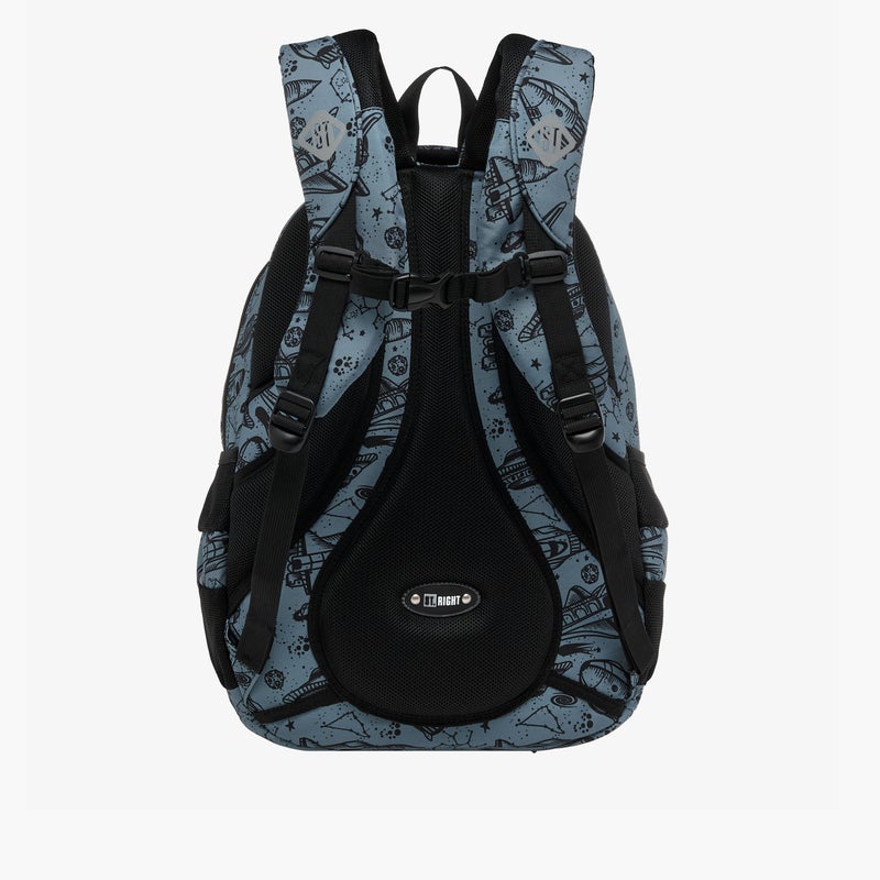 St.Right Backpack-Space-4 Cmprt-18 In-Boys (Polyester) Grey \ 30X20X45 - Image 4